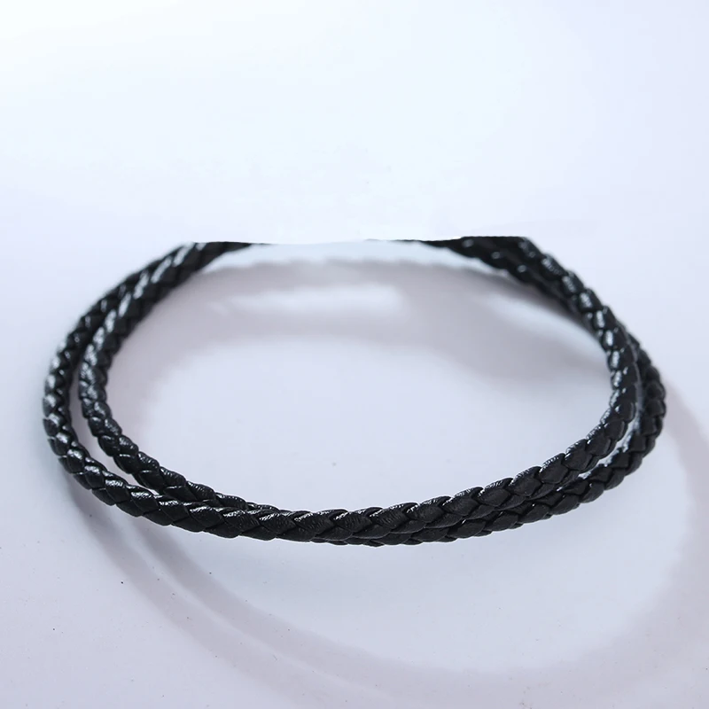 Pandulaso Black Leather Bracelets with Silver Round Clasp for Women & Men Fashion Silver 925 Jewelry DIY Rope Bracelets
Pandulaso Black Leather Bracelets with Silver Round Clasp for Women & Men Fashion Silver 925 Jewelry DIY Rope Bracelets