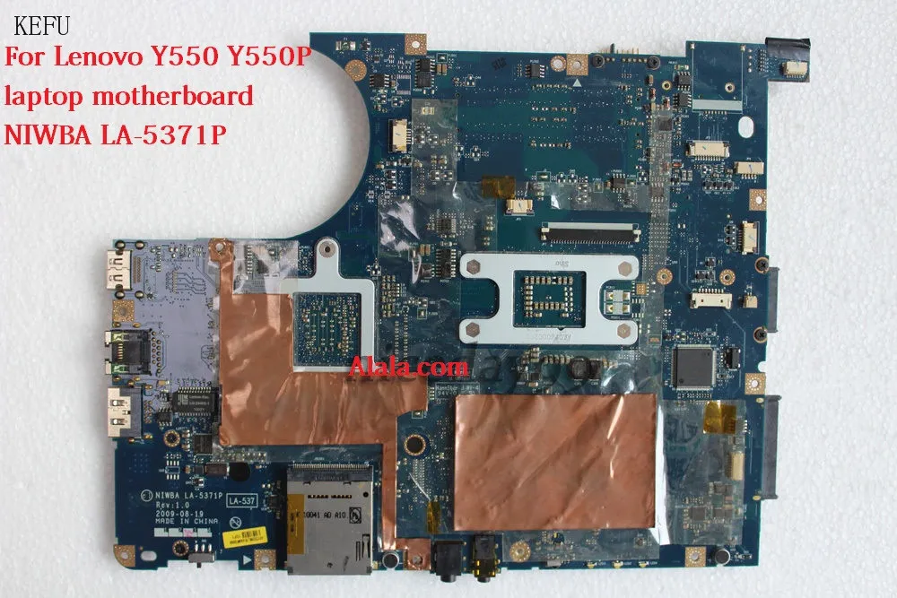 KEFU NIWBA LA-5371P Rev 1.0 Main board For Lenovo Y550 Y550P Laptop Motherboard with video card N10P-GS-A2
KEFU NIWBA LA-5371P Rev 1.0 Main board For Lenovo Y550 Y550P Laptop Motherboard with video card N10P-GS-A2