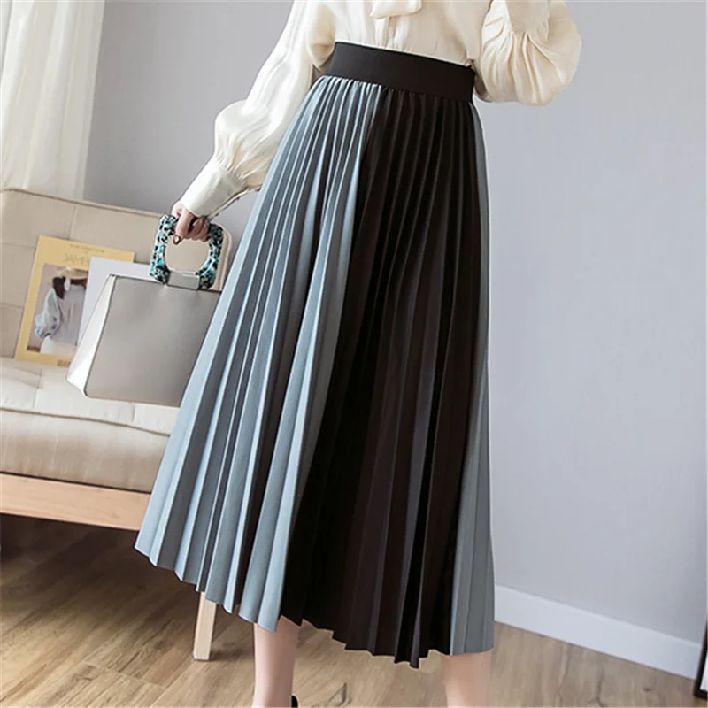 Skirts Womens Women High Waist Pleated Skirt Elegant Women Patchwork Midi Skirts Office Lady Streetwear Skirt Faldas Mujer Moda
Skirts Womens Women High Waist Pleated Skirt Elegant Women Patchwork Midi Skirts Office Lady Streetwear Skirt Faldas Mujer Moda