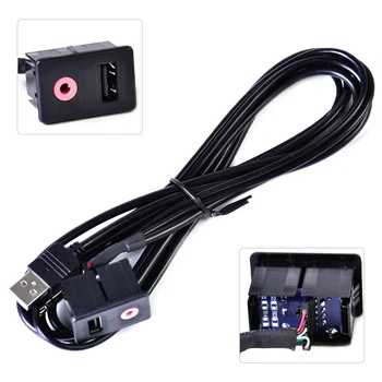 beler 1Pc New Car AUX Flush 6-Feet USB & 3.5mm to USB & 3.5mm Mount Dash Extension Cable with Mounting Bracket for VW Ford Kia
beler 1Pc New Car AUX Flush 6-Feet USB & 3.5mm to USB & 3.5mm Mount Dash Extension Cable with Mounting Bracket for VW Ford Kia