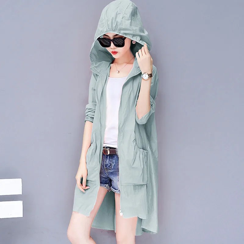 Sun Protection Clothing Women's Long Loose Windbreaker Summer New Large Size 3XL Cover Belly Thin Hooded Wild Jacket Female C86
Sun Protection Clothing Women's Long Loose Windbreaker Summer New Large Size 3XL Cover Belly Thin Hooded Wild Jacket Female C86