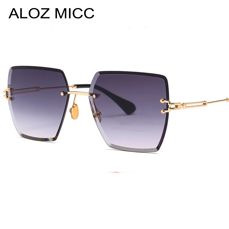 ALOZ MICC Big Frame Women Men Sunglasses 2018 Luxury Brand Designer Retro Rimless Metal Glasses Women UV400 Q550
ALOZ MICC Big Frame Women Men Sunglasses 2018 Luxury Brand Designer Retro Rimless Metal Glasses Women UV400 Q550