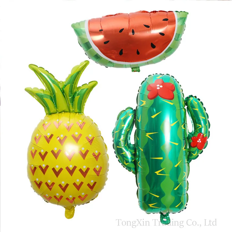 

Tropical Fruit Balloon Kids Balloontoy Cactus Watermelon Pineapple Strawberry Fruit Foil Balloons Party Decoration Supplies