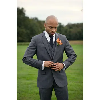 2017 Custom made costume homme New mens suits Dark Grey Groomsmen Tuxedos Slim Fit Men Wedding Suit ( jacket+Pants+vest+tie)
2017 Custom made costume homme New mens suits Dark Grey Groomsmen Tuxedos Slim Fit Men Wedding Suit ( jacket+Pants+vest+tie)