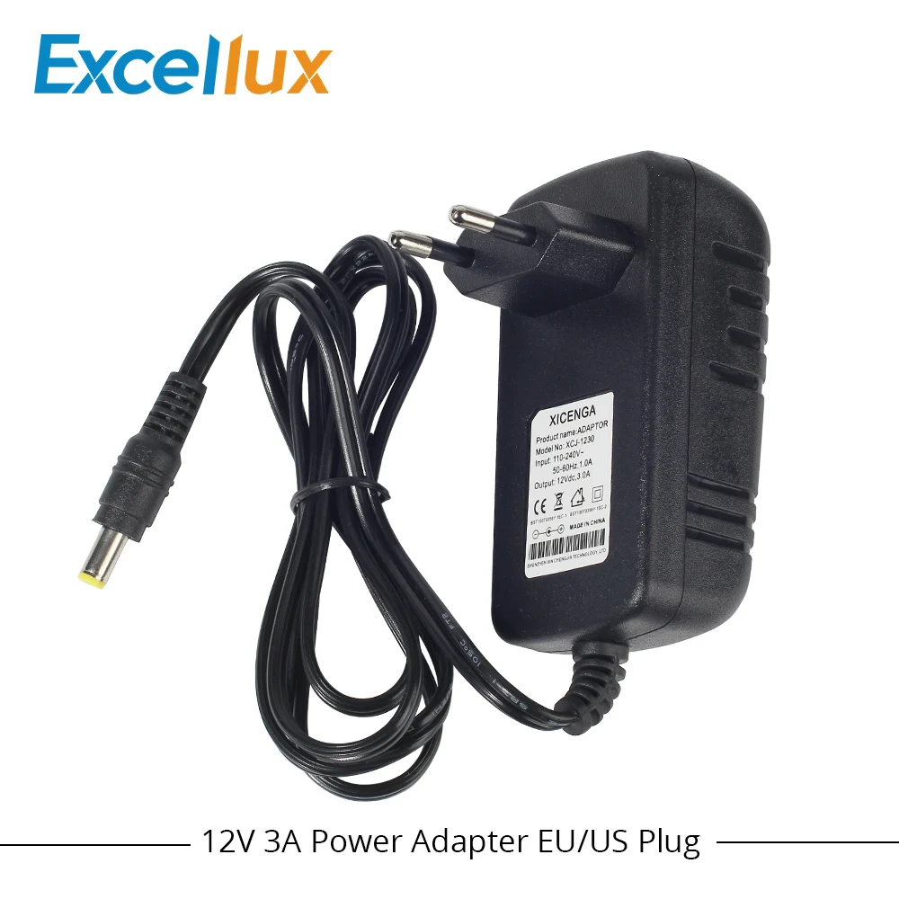 Фото AC to DC Power Adapter 100-240V Supply Charger adapter 12V 3A EU/US Plug For Led Light Strip | Лампы и освещение