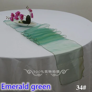 Emerald green colour high quality crystal organza table runner for linen table covers modern party wedding decoration wholesale
Emerald green colour high quality crystal organza table runner for linen table covers modern party wedding decoration wholesale