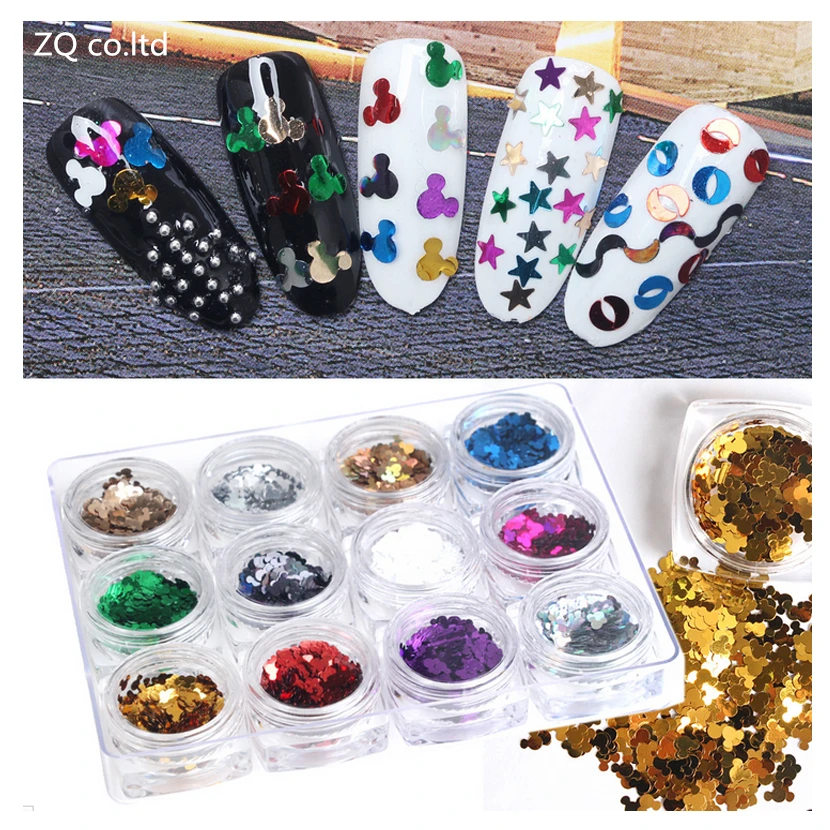 12 Pcs Lovely Metalic Paillette Glitter Nails 3d Slice Powder Set DIY Design Glitter Sequins Set New Paillette Glitter
12 Pcs Lovely Metalic Paillette Glitter Nails 3d Slice Powder Set DIY Design Glitter Sequins Set New Paillette Glitter