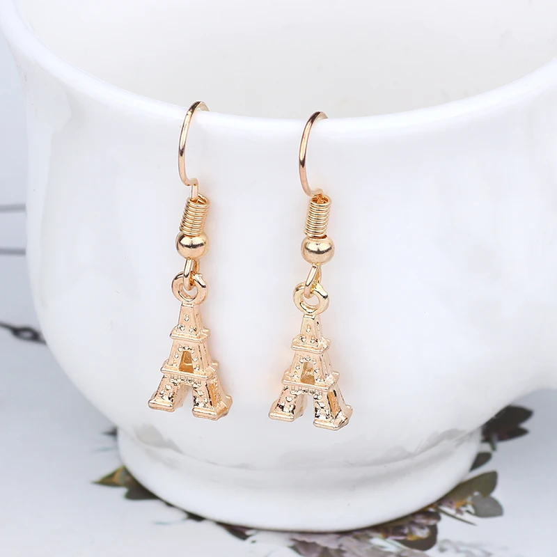 Trendy Earrings For Women Gold Metal Bead Eiffel Tower Earring Paried Enamel Piercing Hollow Letter A Wedding Gift Dropshipping
Trendy Earrings For Women Gold Metal Bead Eiffel Tower Earring Paried Enamel Piercing Hollow Letter A Wedding Gift Dropshipping