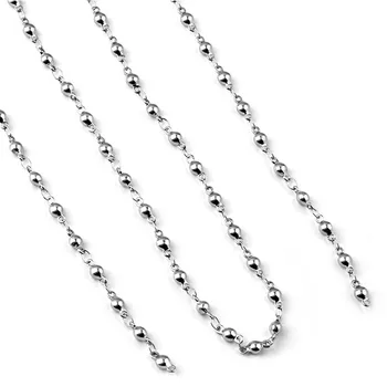3.5x8mm Stainless Steel Chain Ball beads Shape Metal Link Chain DIY Crafts Findings Bulk Wholesale 50 Meters/lot
3.5x8mm Stainless Steel Chain Ball beads Shape Metal Link Chain DIY Crafts Findings Bulk Wholesale 50 Meters/lot