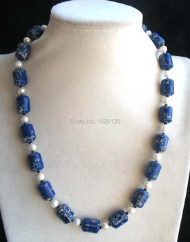 wholesale deep blue agate pillar 10*15mm and white 7-8mm freshwater pearl necklace 20inch nature beads fashion stone FPPJ
wholesale deep blue agate pillar 10*15mm and white 7-8mm freshwater pearl necklace 20inch nature beads fashion stone FPPJ