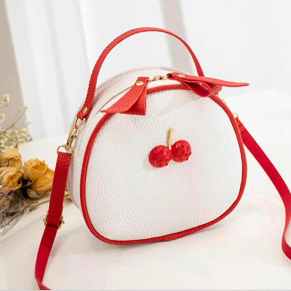 New Hot Handbag PU Leather Zipper Single Shoulder Bag Lady Gril Small Circular Cherry Bag Satchel for women 2019
New Hot Handbag PU Leather Zipper Single Shoulder Bag Lady Gril Small Circular Cherry Bag Satchel for women 2019