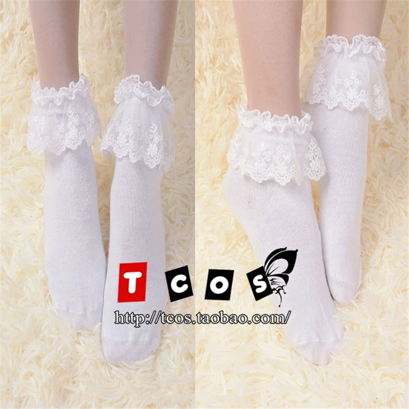 

Lolita Socks Anime Cute Cartoon Pattern Long Socks Girl's Cosplay Stockings H