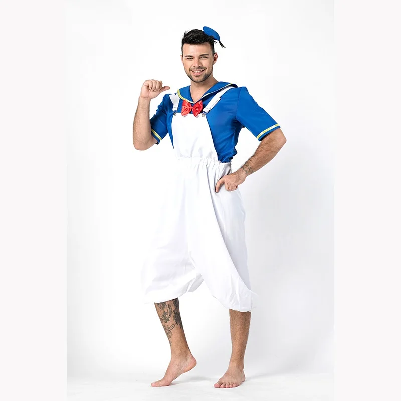 Donald Duck Halloween Cosply Costume Cute Couple White Suspender pant halloween his-and-hers clothes costume Dancing Wear
Donald Duck Halloween Cosply Costume Cute Couple White Suspender pant halloween his-and-hers clothes costume Dancing Wear