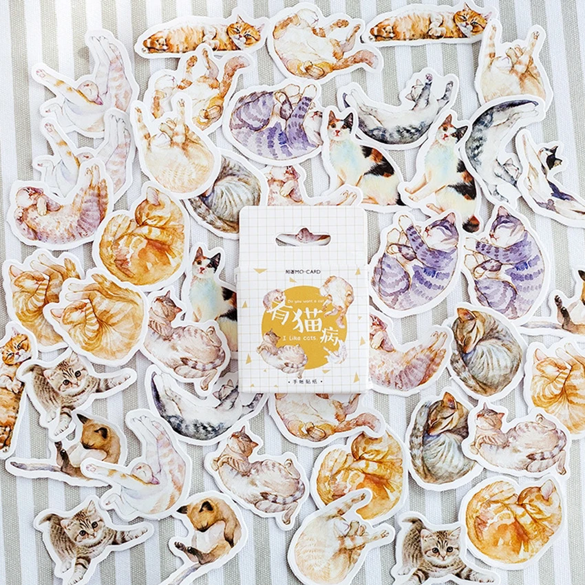 45pcs/pack Kawaii Cat Mini Paper Scrapbooking Sticker DIY Diary Decorative Sticky Sealing Label
45pcs/pack Kawaii Cat Mini Paper Scrapbooking Sticker DIY Diary Decorative Sticky Sealing Label