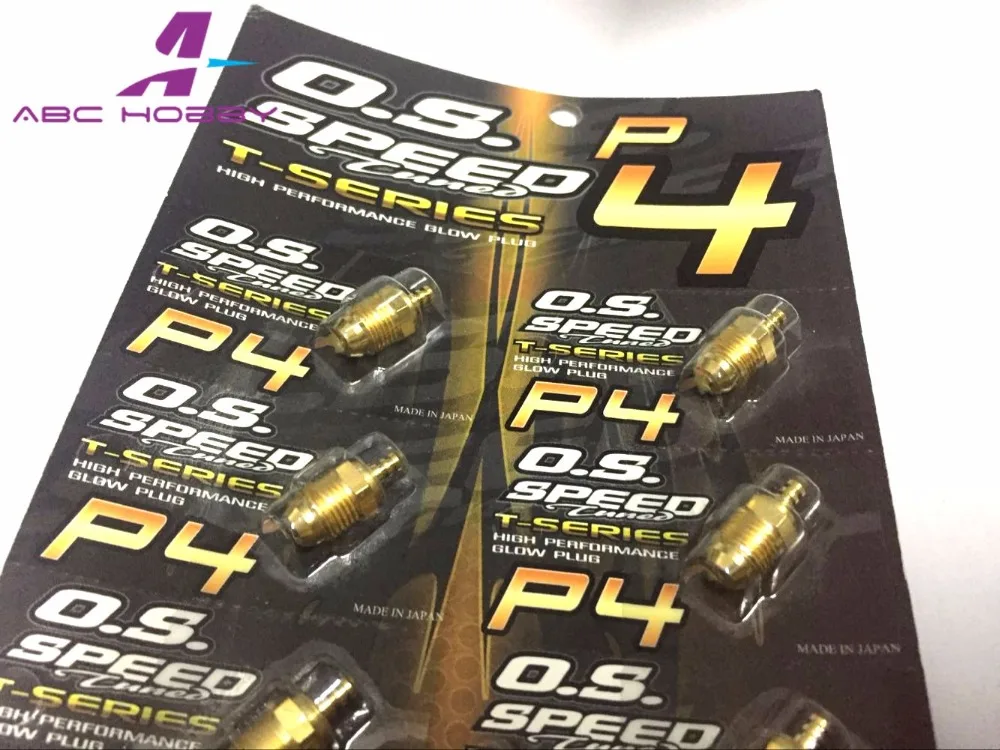 Новый O.S. Свеча накаливания SPEED os no. 4 P4 Gold высокопроизводительная Nitro T-SERIES детали