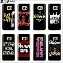 Меланина попсовое queen чехол для телефона чехол для samsung Galaxy A5 A7 j5 j7 2017 j4 j6 A6 A8 плюс 2018 афро для девочек черного цвета Magic мягкий чехол(China)
