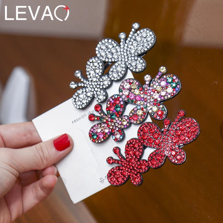 Levao 2PC Colorful Shiny Rhinestone Hairpin Clips Women Elegant Butterfly Shape Hair Clips Barrettes Hair Accessories
Levao 2PC Colorful Shiny Rhinestone Hairpin Clips Women Elegant Butterfly Shape Hair Clips Barrettes Hair Accessories