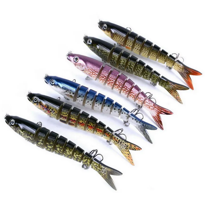 1PCS 13cm 18.9g Fishing Lures 3D Eyes 8 Segments 2 Hooks Pike Lure Wobblers Fishing Baits Swimbait Crankbait Hard Fish Tackle
1PCS 13cm 18.9g Fishing Lures 3D Eyes 8 Segments 2 Hooks Pike Lure Wobblers Fishing Baits Swimbait Crankbait Hard Fish Tackle