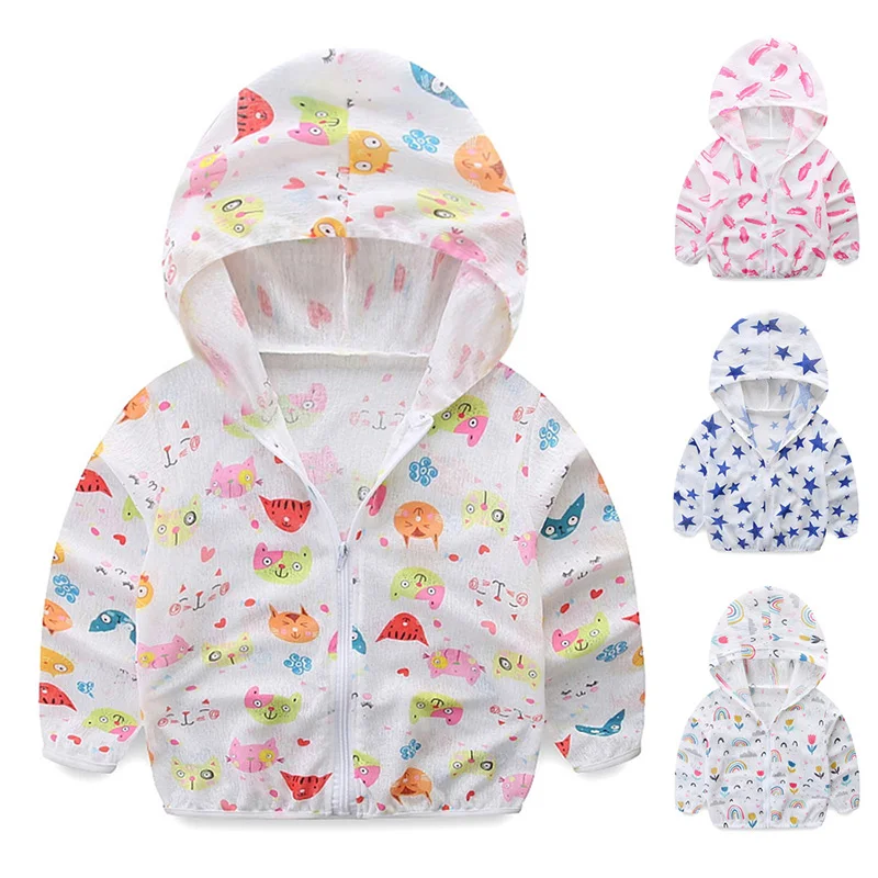 Kids Sun Protection Clothing Coat Unisex Cute Cartoon Print UV Protection Quick Dry Thin Jacket with Hooded Zipper Kids Coat
Kids Sun Protection Clothing Coat Unisex Cute Cartoon Print UV Protection Quick Dry Thin Jacket with Hooded Zipper Kids Coat