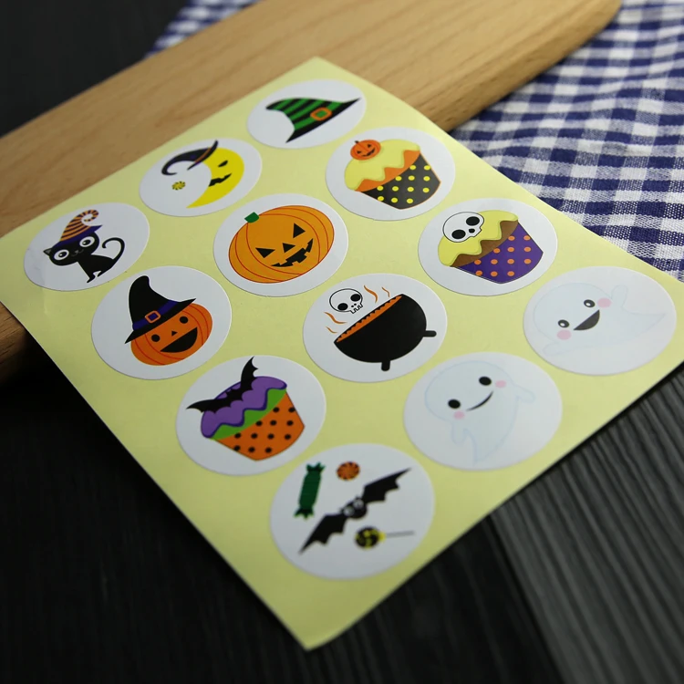 4.2cm HAPPY HALLOWEEN Self-adhesive paper sticker for attractive decoration, 240 pcs/lot, Item No. FE19
4.2cm HAPPY HALLOWEEN Self-adhesive paper sticker for attractive decoration, 240 pcs/lot, Item No. FE19