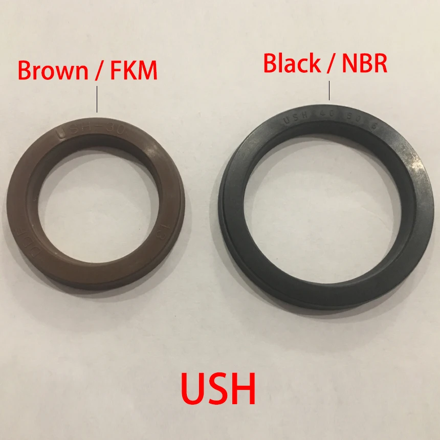 

USH 180*200*12 180x200x12 190*210*12 190x210x12 Black NBR Rubber Hydraulic Cylinder Piston Rod U Lip Gasket O Ring Oil Seal