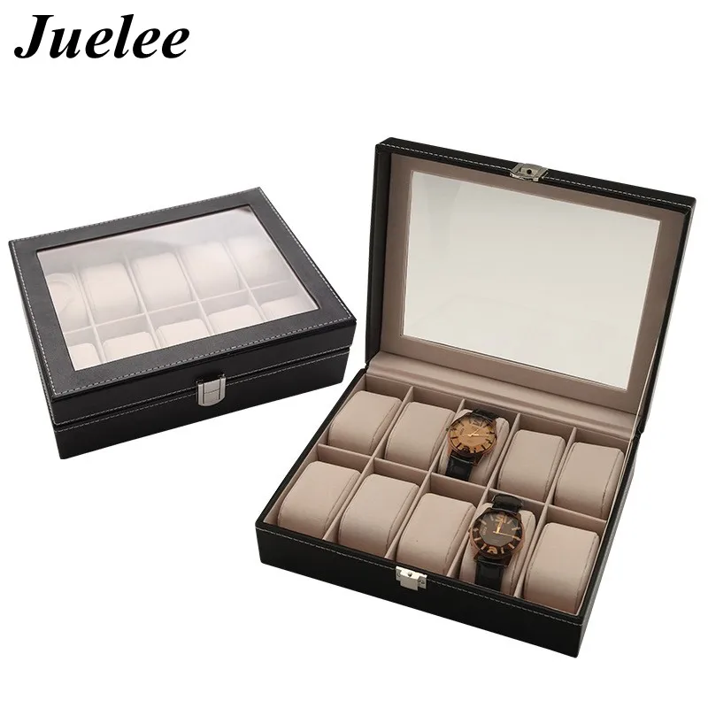 Juelee 10 Grids Leather Watch Storage Box Jewelry Display Storage Holder Organizer Showcase Collection Organizer
Juelee 10 Grids Leather Watch Storage Box Jewelry Display Storage Holder Organizer Showcase Collection Organizer