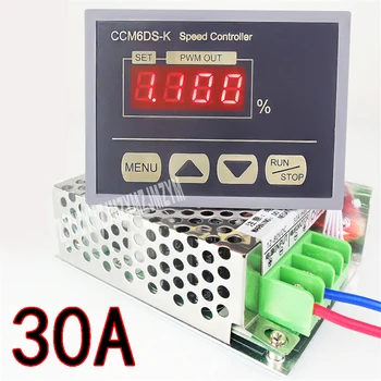 CCM6DS-K Motor Controller DC12V-80V Digital Display Governor PWM DC Motor Governor 30A High Power Controller 21Khz Hot Selling
CCM6DS-K Motor Controller DC12V-80V Digital Display Governor PWM DC Motor Governor 30A High Power Controller 21Khz Hot Selling