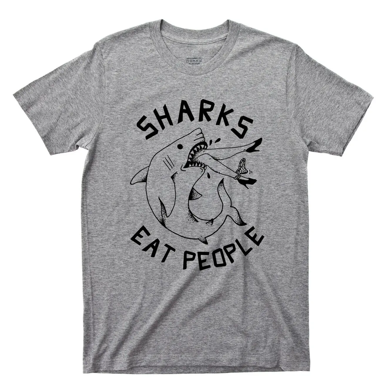 Sharks Eat People T Shirt Funny Jaws Teeth Fin Attack Ocean Swimming Tattoo Tee Short Sleeves 100% Cotton
Sharks Eat People T Shirt Funny Jaws Teeth Fin Attack Ocean Swimming Tattoo Tee Short Sleeves 100% Cotton