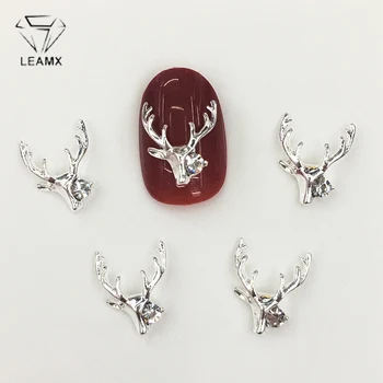 LEAMX 10PCS 3D Elk Nail Art Christmas Decorations Charms Deers Nails Glitter Rhinestones Nail Supplies Manicure 11*15mm L512
LEAMX 10PCS 3D Elk Nail Art Christmas Decorations Charms Deers Nails Glitter Rhinestones Nail Supplies Manicure 11*15mm L512