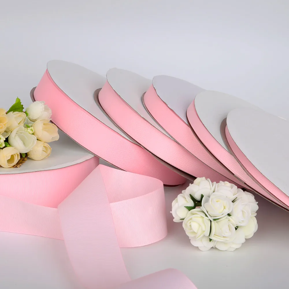 Pink Color 5 Yards/lot 7mm/10mm/15mm/20mm/25mm/38mm for choose Grosgrain Ribbon for Wedding Party Decoration&DIY Gift Wrapping
Pink Color 5 Yards/lot 7mm/10mm/15mm/20mm/25mm/38mm for choose Grosgrain Ribbon for Wedding Party Decoration&DIY Gift Wrapping