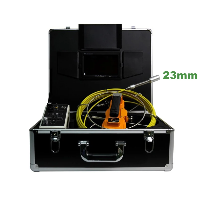 23mm Camera Head w/LED Lights Pipeline Drain Sewer Video Inspection Camera System With Monitor Recording Snake Camera Borescope
23mm Camera Head w/LED Lights Pipeline Drain Sewer Video Inspection Camera System With Monitor Recording Snake Camera Borescope