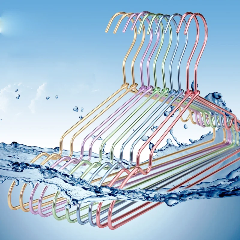 41.5cm*21.5cm 10pcs/lot Aluminum Clothes Hangers Colorful Metal Hanger with Traceless with Non-Slip Grooves for Blouse
41.5cm*21.5cm 10pcs/lot Aluminum Clothes Hangers Colorful Metal Hanger with Traceless with Non-Slip Grooves for Blouse