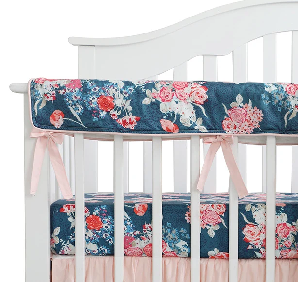 Baby Crib Rail Cover Long Crib Rail Guard Baby Teething Cover Protector Wrap Nursery Bed Rails Cover (Croal Navy Floral)
Baby Crib Rail Cover Long Crib Rail Guard Baby Teething Cover Protector Wrap Nursery Bed Rails Cover (Croal Navy Floral)