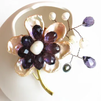 natural purple stone freshwater pearl baroque flower collar pin brooch pins women girl handmade jewelry birthday christmas gift
natural purple stone freshwater pearl baroque flower collar pin brooch pins women girl handmade jewelry birthday christmas gift