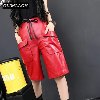 Women Sheepskin Real Leather Harem Pants Hip Hop Streetwear Ladies Loose Fit Wide Leg Pants Half Length Trousers High Quality
Women Sheepskin Real Leather Harem Pants Hip Hop Streetwear Ladies Loose Fit Wide Leg Pants Half Length Trousers High Quality