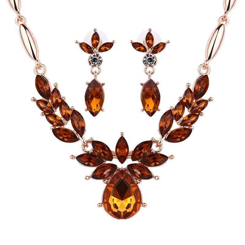 Brown Animal Jewelry Set Delicate Alloy Plated Jewelry Rhinestone Necklace Trendy Earrings High Quality Birthday/Christmas Gift
Brown Animal Jewelry Set Delicate Alloy Plated Jewelry Rhinestone Necklace Trendy Earrings High Quality Birthday/Christmas Gift