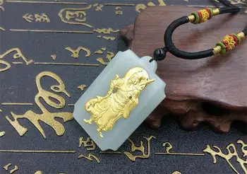 High-quality natural hetian jade gold guan gong pendant necklace brother love male jewelry gift amulet
High-quality natural hetian jade gold guan gong pendant necklace brother love male jewelry gift amulet
