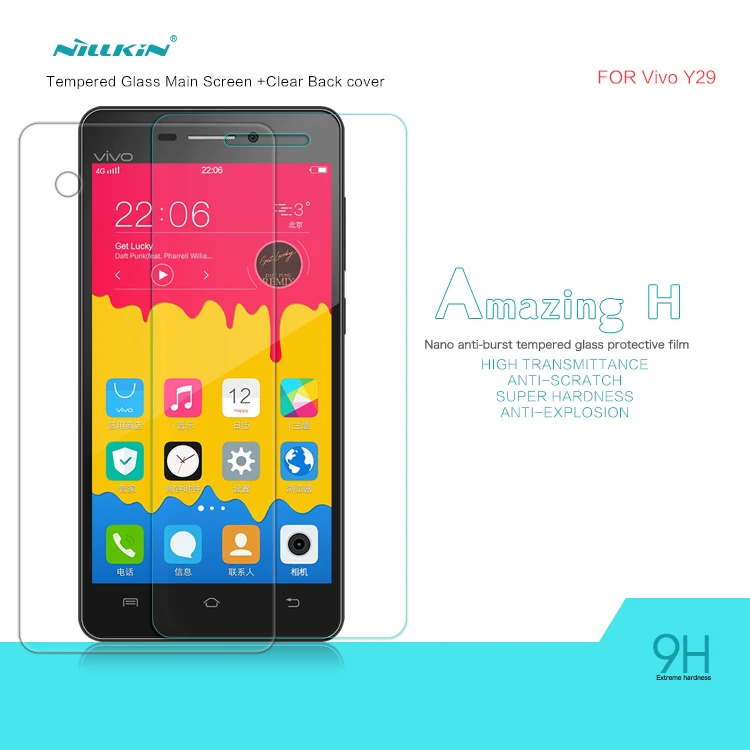 NILLKIN Amazing Nanometer H Anti-Explosion Tempered Glass 9H Screen Protector Film For BBK vivo Y29 + Retailed Package
NILLKIN Amazing Nanometer H Anti-Explosion Tempered Glass 9H Screen Protector Film For BBK vivo Y29 + Retailed Package