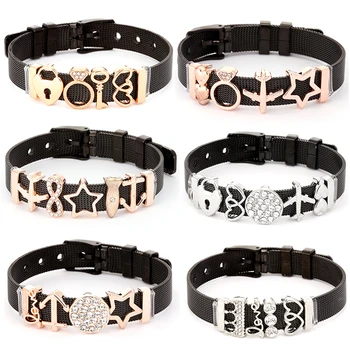 BAOPON Fashion New Black Stainless Steel Mesh Bracelets For Women Heart Lock Key Gold Color Beads Fine Bracelets Bangles Gift
BAOPON Fashion New Black Stainless Steel Mesh Bracelets For Women Heart Lock Key Gold Color Beads Fine Bracelets Bangles Gift