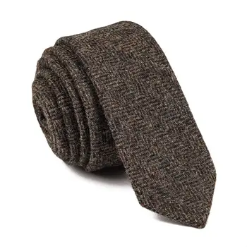 BOTVELA 100% Wool Tweed Herringbone Men's Tie Coffee Brown Slim Ties for Men Wedding Casual 018 
BOTVELA 100% Wool Tweed Herringbone Men's Tie Coffee Brown Slim Ties for Men Wedding Casual 018