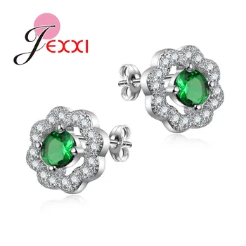 Flower Desing Vintage Fashion Silver Earring For Women Cubic Zircon Crystal Wedding Stud Earrings For Female Bijoux Femme
Flower Desing Vintage Fashion Silver Earring For Women Cubic Zircon Crystal Wedding Stud Earrings For Female Bijoux Femme