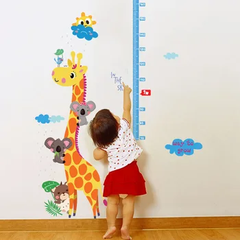 Cartoon Giraffe Height Measure Wall Sticker For Kids Rooms Nursery 90*140cm Home Decor Growth Chart Mural Child Height Art Decal 
Cartoon Giraffe Height Measure Wall Sticker For Kids Rooms Nursery 90*140cm Home Decor Growth Chart Mural Child Height Art Decal