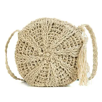 2019 new round straw bag women's shoulder bag fashion hand-woven rattan bag bohemian beach bag
2019 new round straw bag women's shoulder bag fashion hand-woven rattan bag bohemian beach bag