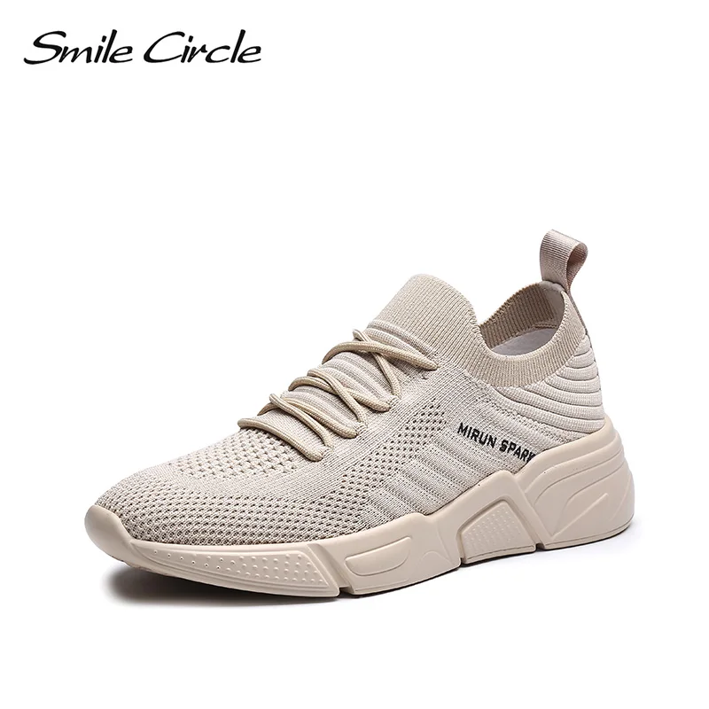 Smile Circle Women Sneakers knitting Shoes 2019 spring Flat Platform Ladies shoes Breathable Lightweight Thick bottom shoes
Smile Circle Women Sneakers knitting Shoes 2019 spring Flat Platform Ladies shoes Breathable Lightweight Thick bottom shoes