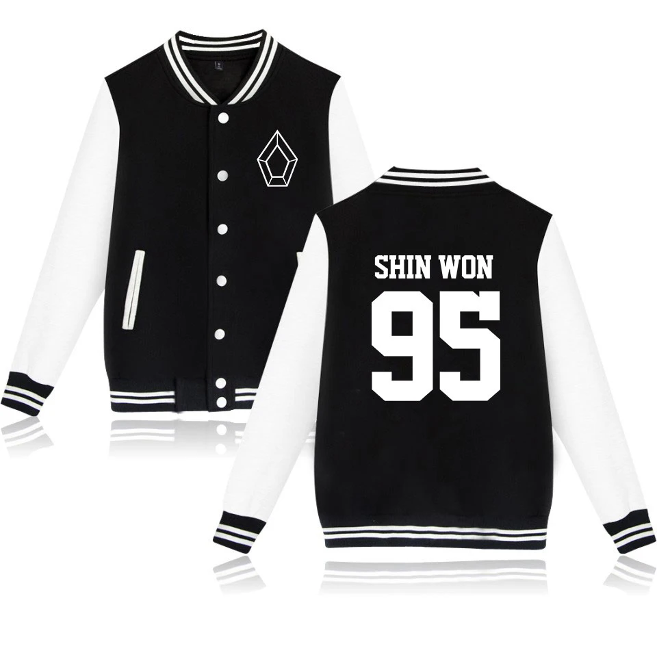 Pentagon New Clothes K-pops Casual Jacket Print Harajuku 2019 Tops Hot Sale Women and men Long Sleeve Baseball Jacket plus Size
Pentagon New Clothes K-pops Casual Jacket Print Harajuku 2019 Tops Hot Sale Women and men Long Sleeve Baseball Jacket plus Size