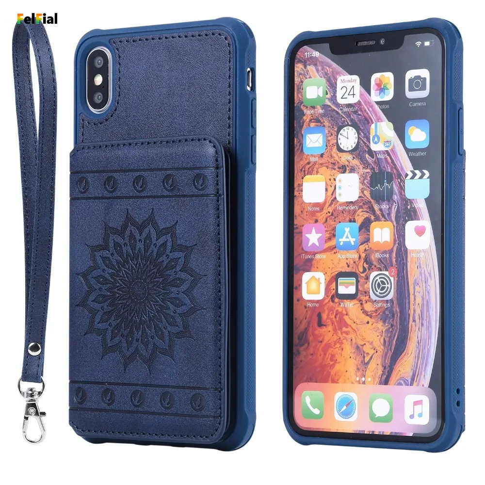 Flip Case for Apple iPhone X XS Max Phone Cover XR Wallet Fundas | Мобильные телефоны и аксессуары