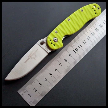 BJL Folding Knife with Sand Light Surface AUS-8 Blade G10 Handle Camping Outdoor Survival Pocket Knives Small Model R2
BJL Folding Knife with Sand Light Surface AUS-8 Blade G10 Handle Camping Outdoor Survival Pocket Knives Small Model R2