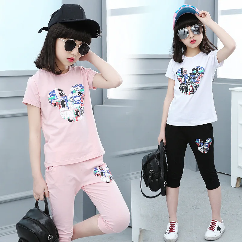 Girls Clothes Sets Teenage Sport Suits Summer Children Clothing Suit Short Sleeve T Shirt & Pant Casual 5 6 7 8 9 10 11 12 Years
Girls Clothes Sets Teenage Sport Suits Summer Children Clothing Suit Short Sleeve T Shirt & Pant Casual 5 6 7 8 9 10 11 12 Years