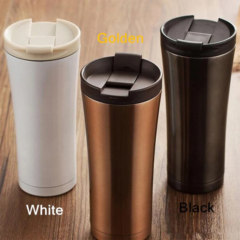 

Hot Sale Double Wall Stainless Steel Coffee Thermos Cups Mugs Thermal Bottle 500 ml Thermocup Fashion Tumbler Vacuum Flask