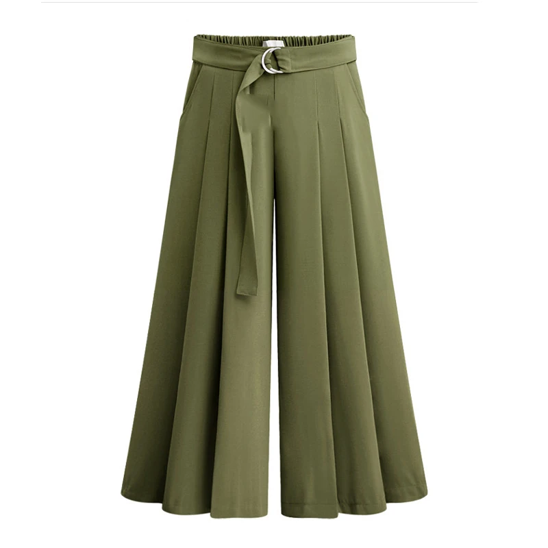Wonder 2019 new Spring elegant Solid loose Causal Women Pants Pleated Wide Leg Pants Plus Size Female Sashes Trousers M-3XL
Wonder 2019 new Spring elegant Solid loose Causal Women Pants Pleated Wide Leg Pants Plus Size Female Sashes Trousers M-3XL